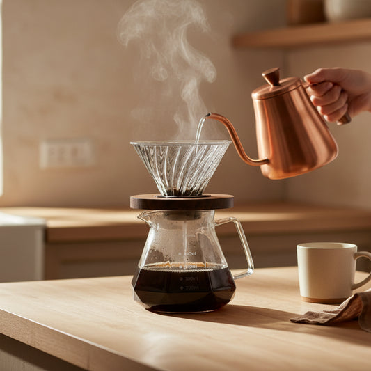 Velia Coffee™ – Szklany Dripper Przelewowy